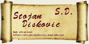 Stojan Dišković vizit kartica